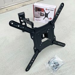 (NEW) $19 TV Wall Mount for 17-55 Inches, Full Motion Swivel Tilt VESA 400x400mm, Max Weight 66Lbs