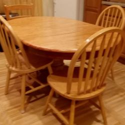 Wooden Table And Chairs