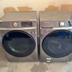 Samsung Smart Front Load Washer & Dryer set - platinum