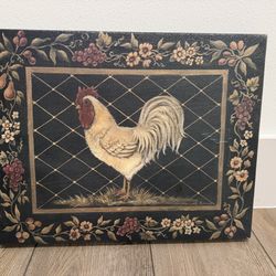 Chicken canvas wall art