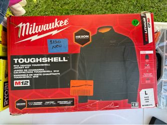 New Milwaukee M12 Heated Toughshell Jacket Kit - Large (Black) w/ Battery & Charger