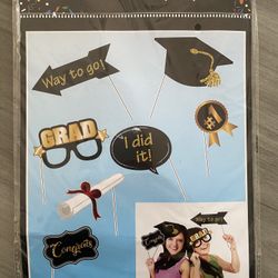 Set Of 7 Graduation Photo Props 