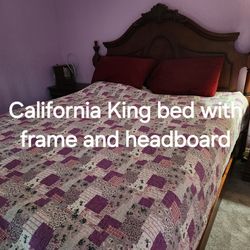 California King Bed and Dresser with Mirror
