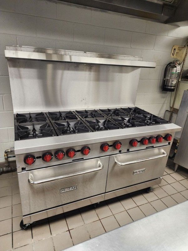 Commercial Natural Gas 10 Burner Stove