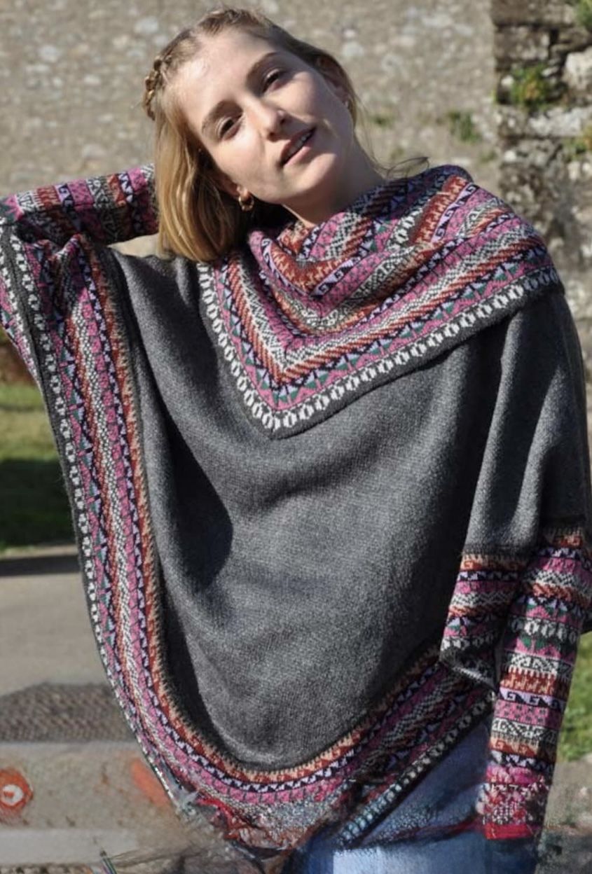 Alpaca Ponchos Sweater for Women