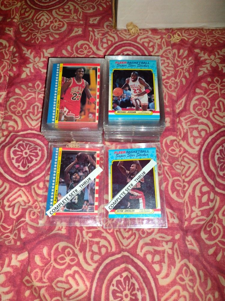 1987&1988 Fleer Basketball Complete Set