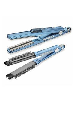 BabylissPro UltraSonic Cool Mist Iron + Omni Style Flat Iron