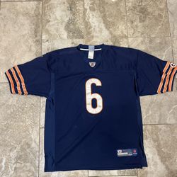 Reebok On Field NFL Throwback Stitched Jay Cutler #6 Chicago Bears Jersey Size 52 