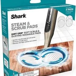 Shark Steam & Scrub Dirt Grip Soft Scrub Washable 4 Count Pads