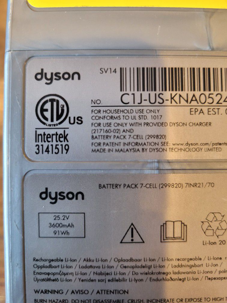 Dyson SV14 Battery