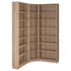IKEA BILLY Corner Bookcase w/ Extension Units – Oak Effect – Excellent Condition