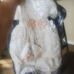 Ropones/ Baptism Dress And Accessories Set 