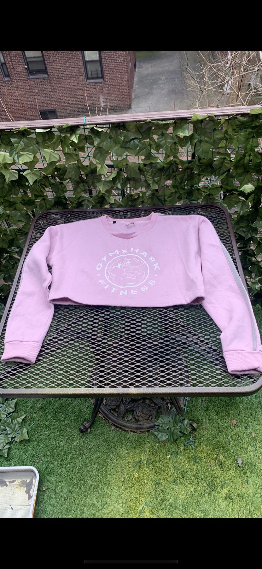 Gymshark Small Crop Top And New Gymshark Warp Knit Leggings Black