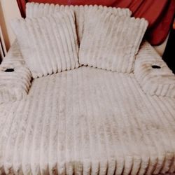 ashley furniture couch bed white  $1