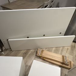 IKEA MALM Queen bed frame and 2 night stands 