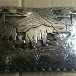 Belt Buckles-Sterling, Bear Claw, Turquoise And More