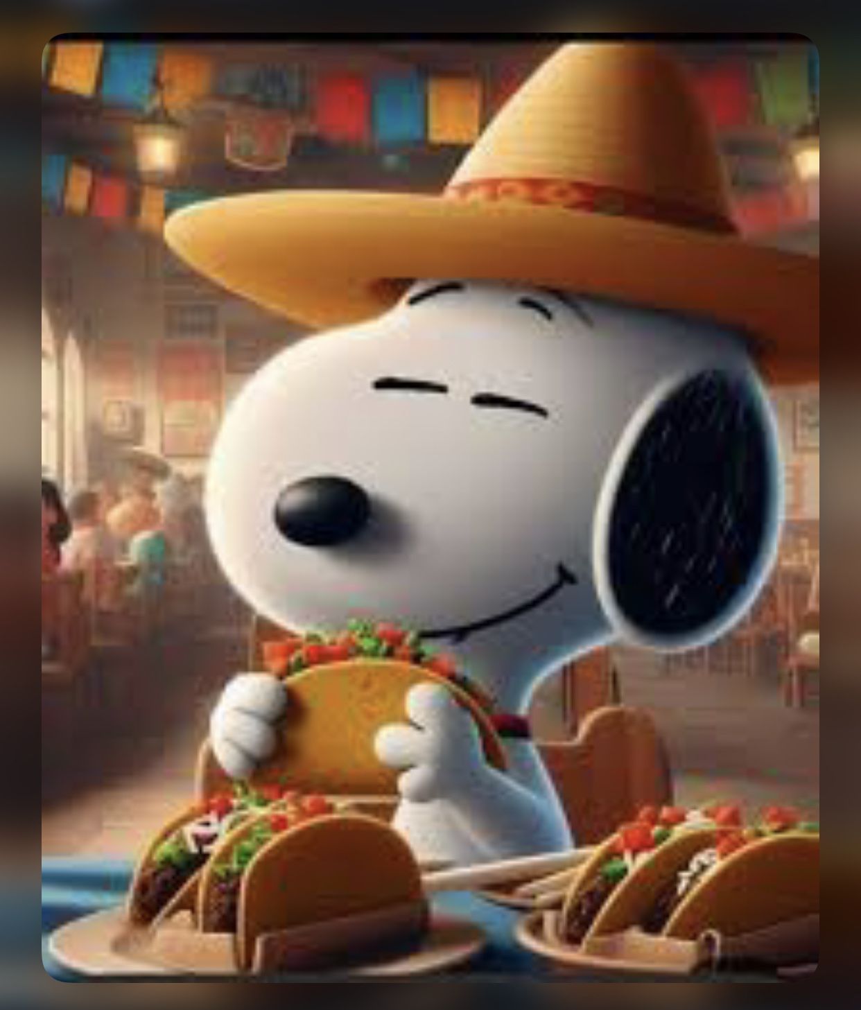 Happy Tasty Taco Tuesday WallArT Home & Garden