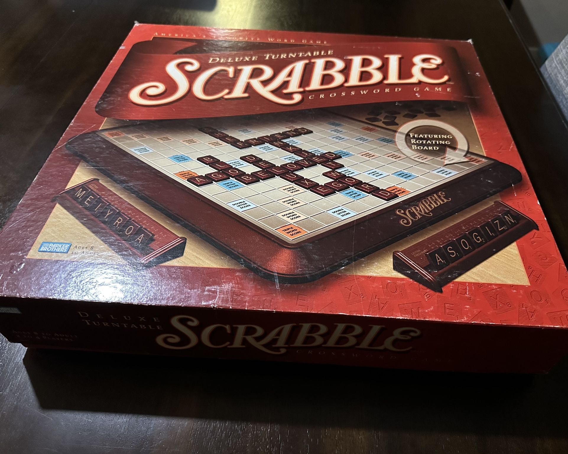 Scrabble Deluxe Board game With Turntable