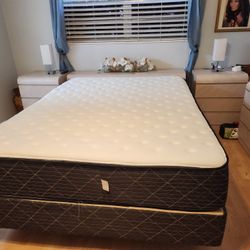 New Queen Mattress And  Box. Spring 2 Pc Bed Frame Is  Not Included 