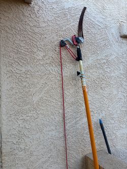 Extendable Pole Pruner with Saw Attachment