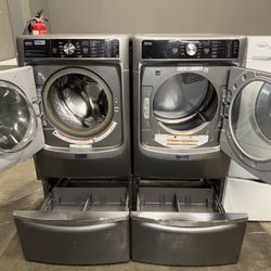 MAYTAG XL CAPACITY WASHER DRYER ELECTRIC SET 