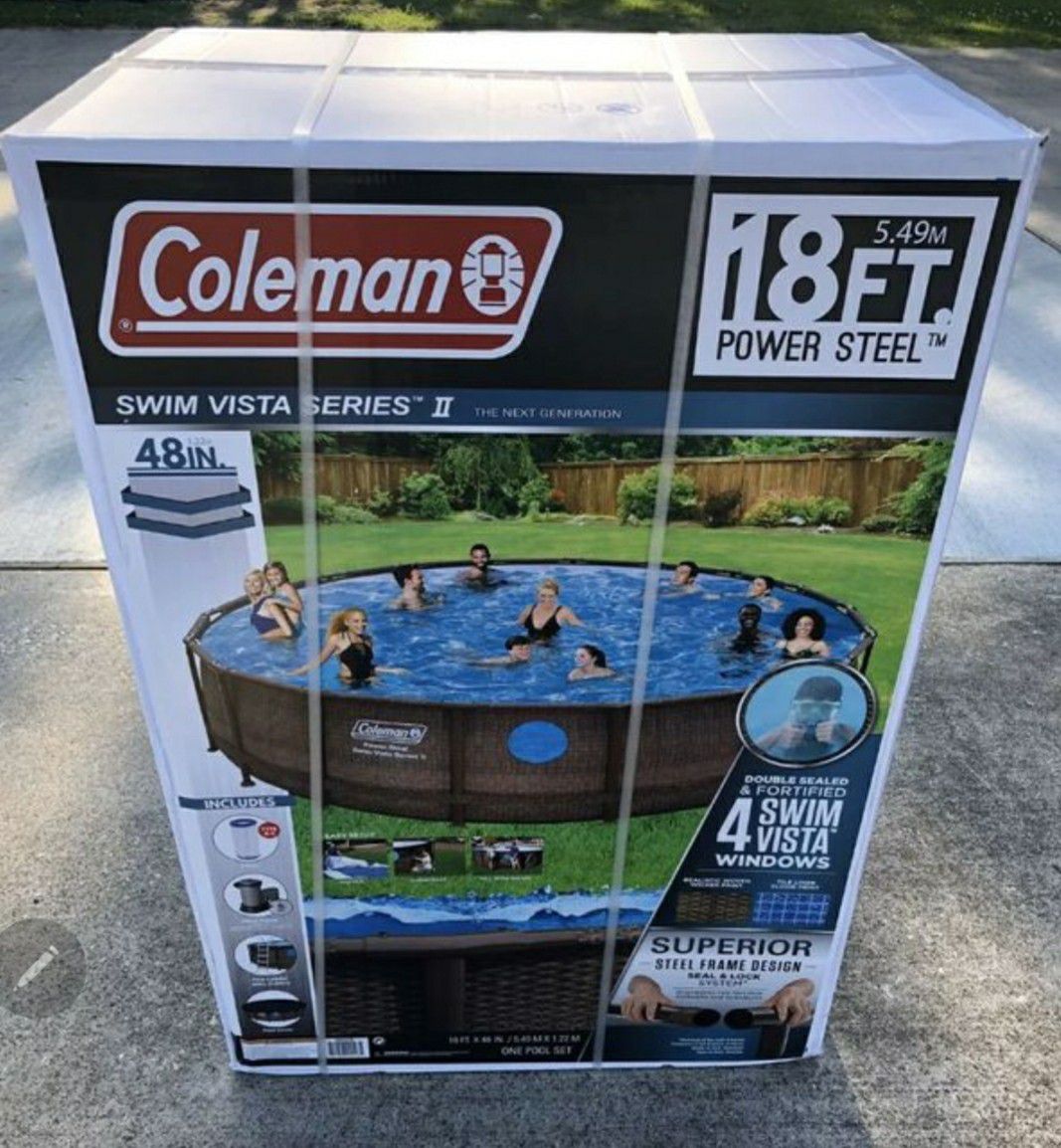 Brand new coleman pool 18' x 48"