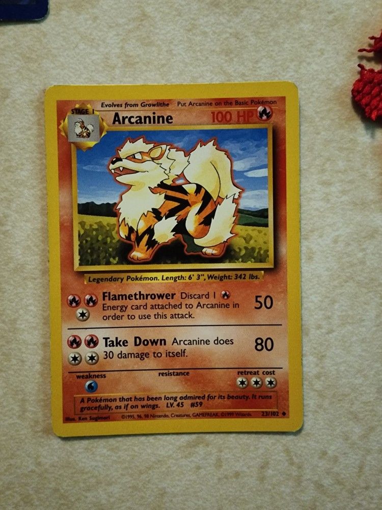 Pokemon *Arcanine* Vintage STAGE 1 *23/102