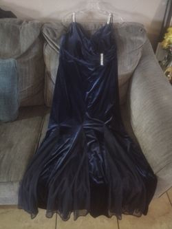 Vestido Azúl Marino Size 14 P