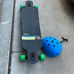 Skateboard and Helmet