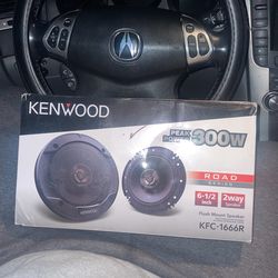 Kenwood Speakers And Qfx 181 Car Stereo