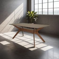 BRAND NEW Solid Rubber Wood Dining Table Ideal Furniture For Indoor
