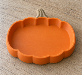 Pumpkin Trinket Dish, Fall Ring Tray, Custom Dish and Stem Colors
