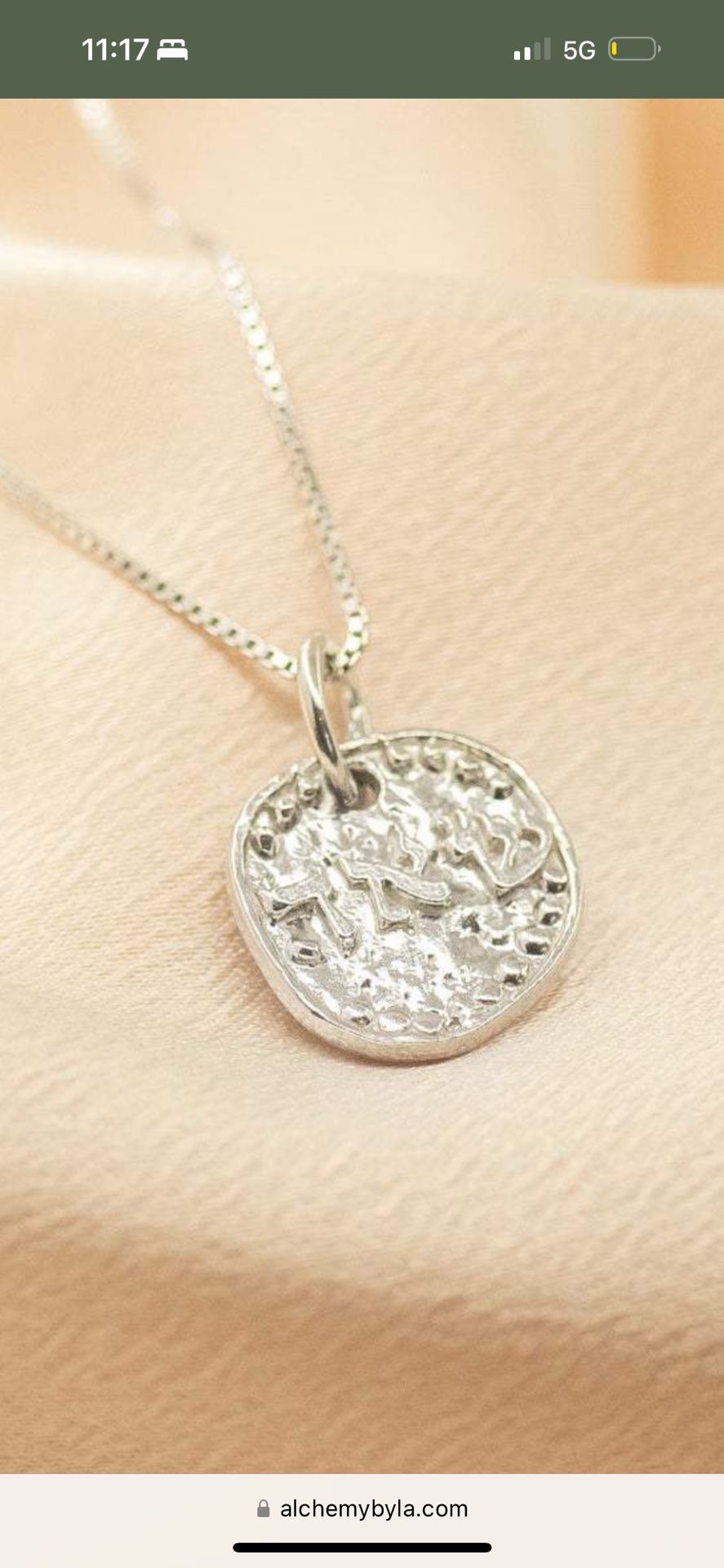 AlchemyByLa Silver Amulet “Love” Amulet