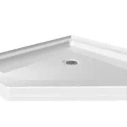 *New in box* Delta 38 in. x 38 in. Neo-Angle Corner Shower Pan Base Corner Drain