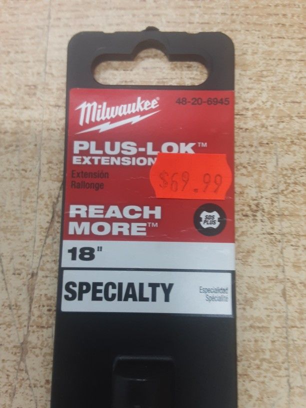 Milwaukee PLUSLOK 18 in. SDS-PLUS Carbide Bit Extension