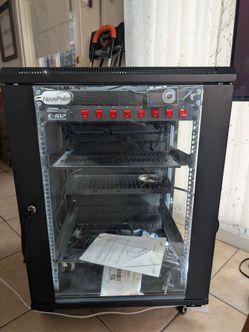 NavePoint 12U Server Cabinet Wall Mount Rack Enclosure