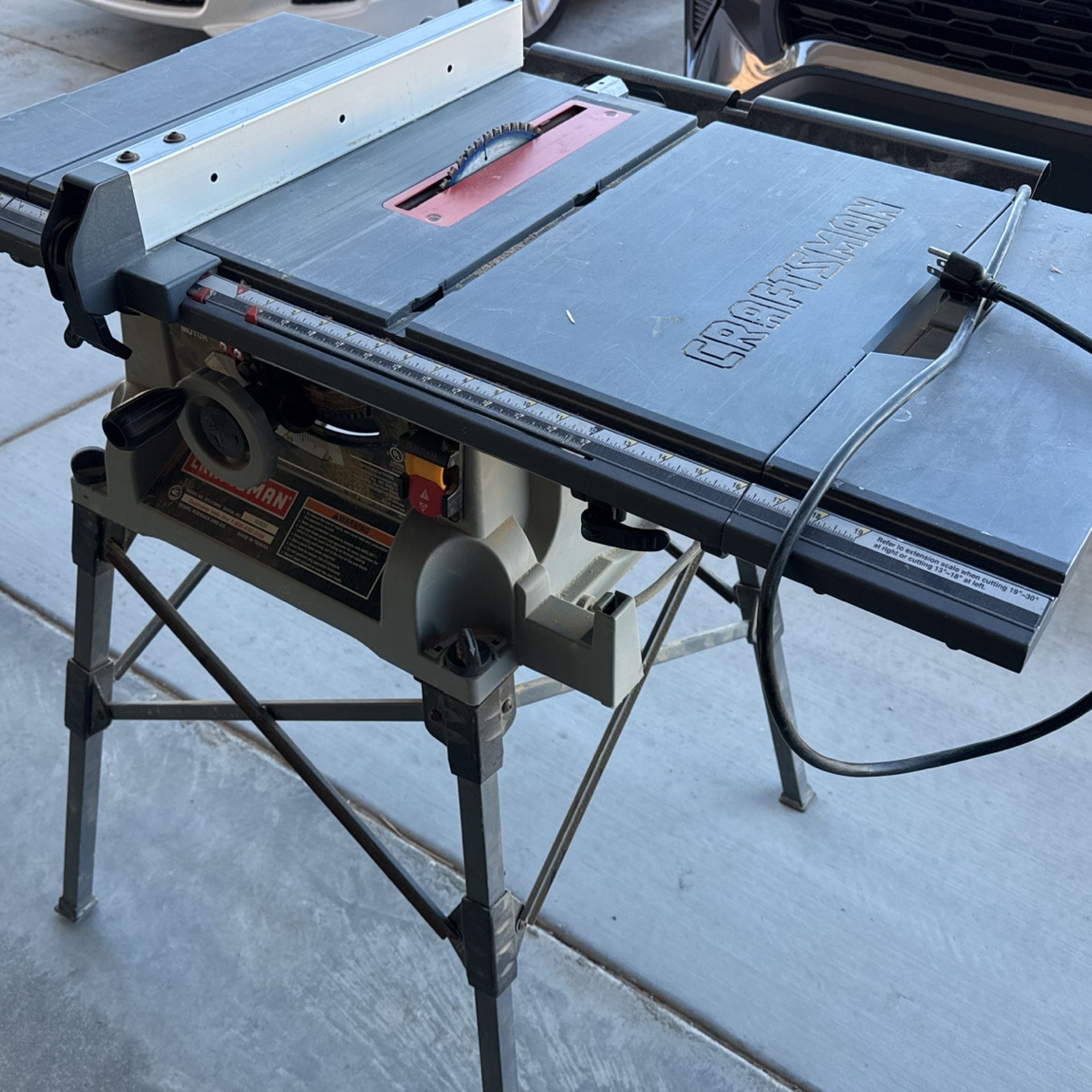 Craftsman X0533 Table Saw