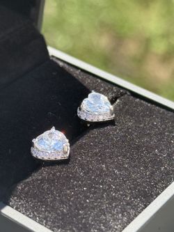 Silver featuring Cube Zirconia Earrings