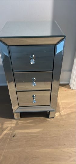 Brand new mirror nightstand
