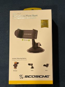 Scosche HDVM Universal 3-in-1 Vent Windshield/Dashboard Cell Phone Holder