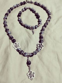 Necklace with bracelet