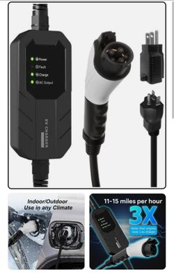 MEGEAR Skysword II Level 1-2 EV Charger NEMA 6-20 Plug with NEMA 5-15 Adapter