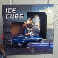 Two Ice Cube Dodgers Bobbleheads SGA