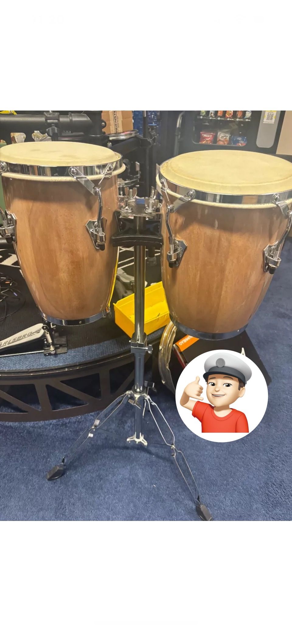 🔥 New Congas Drum Set w/Stand 