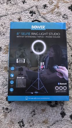 Bower 8" Selfie Ring Light Studio with Tripod