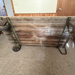 Rustic Vintage Print Cart