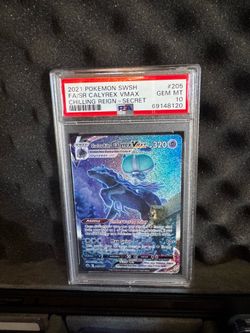 2021 Pokemon SWSH Chilling Reign Shadow Rider Calyrex VMAX Secret Rare PSA 10