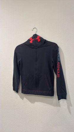 Under Armour Kids Rival Fleece Full Zip Hoodie. Black. Sz S.