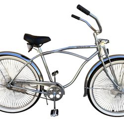 26" Lowrider Complete Bike Black/Chrome or 26" Lowrider Complete Bike Chrome