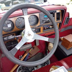 Vintage Howe 17 Inch Racing Aluminum Steering Wheel Made In The USA 